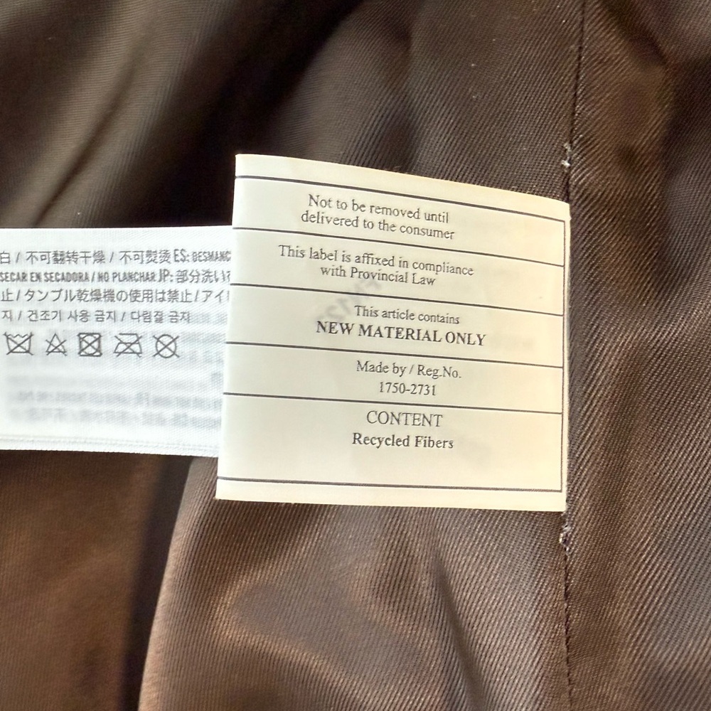 Abercrombie & Fitch Diamond Quilted Vegan Leather Oversized Puffer Coat Women M - Picture 12 of 13
